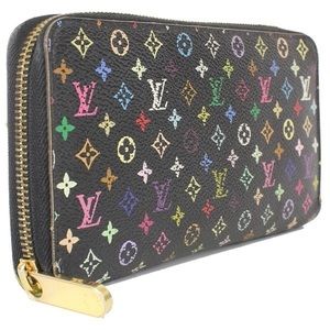 Louis Vuitton Muliticolor Zipply Wallet Noir Black
